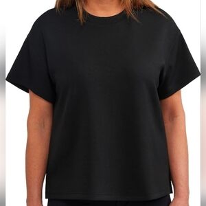 Black Short Sleeve Top and Pants Set